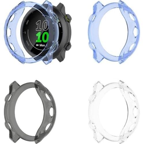 Protective Case For Garmin~Forerunner 55 Watch Cover For Garmin~ Forerunner 158 Protector Case Soft TPU Bumper Smart Wat