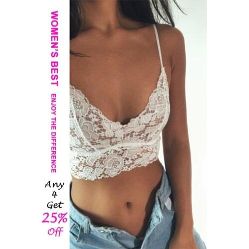Bralette French Female bra Underwear Sexy Hollow Lace without Rims Bra Ultra-Thin Small Chest Thin Strips Bottoming Sling