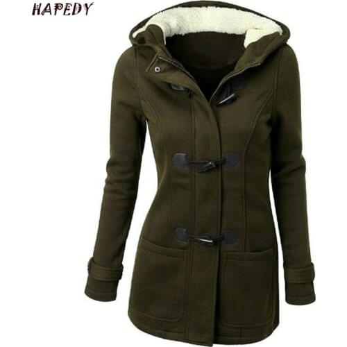 2021 Fashion Winter Jacket Women Woolen Coat Ladies Fur Hooded Mid Long Womens Wool Coat CA6981