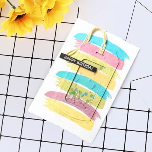 Lucky note Carbon steel Cutting Dies Stencil Craft for DIY Creative Scrapbook Cut Stamps Dies Embossing Paper Hand Craft 1 PC