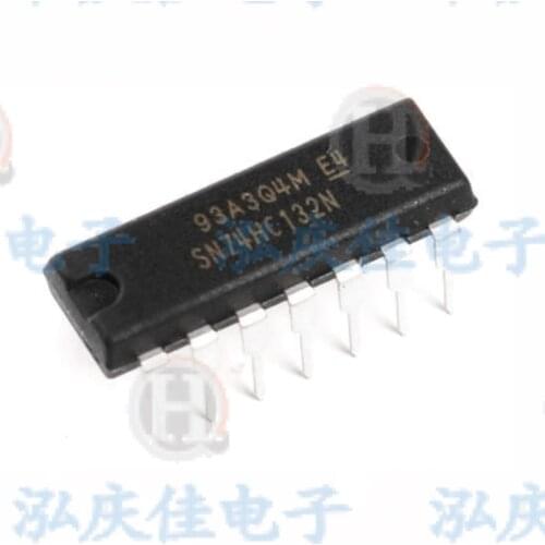 10PCS/LOT 74HC132 74HC132N SN74HC132 SN74HC132N IC GATE NAND SCHMITT 4CH DIP-14 100%New