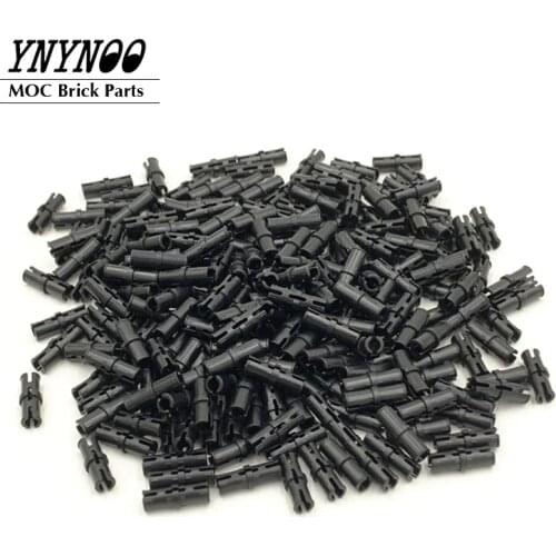 100Pcs/lot MOC Technical Parts Bulk Pin With Friction Ridge Connector Compatible with 2780 High-Tech Building Blocks Bricks Toys
