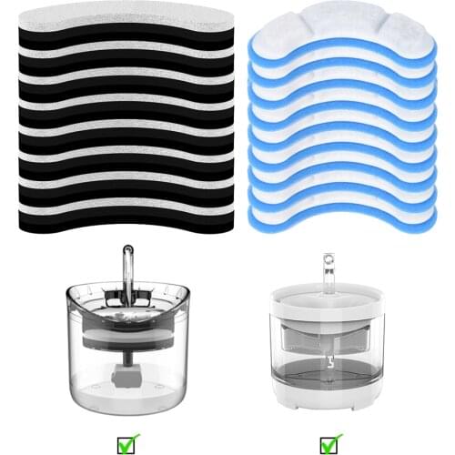 16/8/4PCS Cat Water Fountain Replacement Filters for Activated Carbon Filter for Pet Auto Drinking Feeder Upgrade