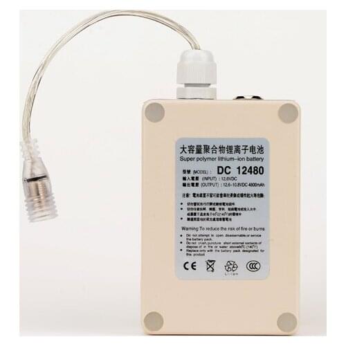 2pack/lot High Quality Waterproof DC 12V 4800mah Rechargeable Li-ion Battery Lithium-ion Batteries Pack for CCTV Camera DC 12480