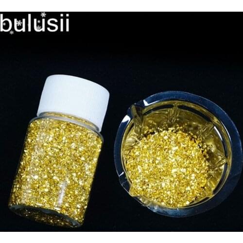 20G Champagne Gold Broken Stones Epoxy Resin Jewelry Mold Fillings Art Crafts