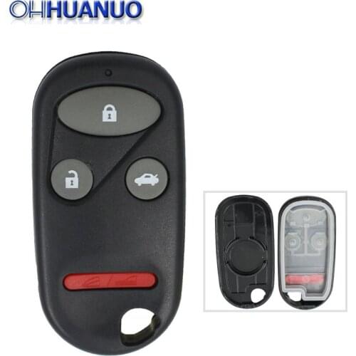 3 Button + Panic Blank Keyless Key Remote Case Cover Fob Shell For Honda CRV S2000 Accord Civic Pilot Insight 4 Buttons & Pad