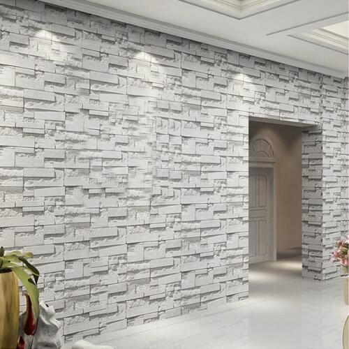 3D Papel De Parede Modern Simple Background Wall Paper Roll Brick Stone Wallpaper For Living Room Home Decoration Wall Covering