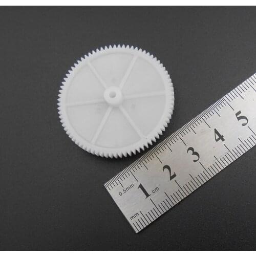 500PCS/LOT 0.5M 78T 2.5A Plastic Spur Gear 0.5 Modulus T=78 Aperture 2.5mm 2.45MM Tight Fitting 78 Teeth 10.5MMX40MM *FD866