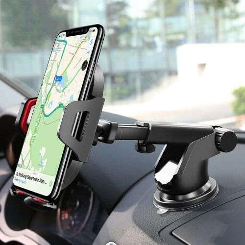 New Sucker Car Phone Holder Mobile Phone Holder Auto Stand in Car No Magnetic GPS Mount Support For iPhone 11 Pro Xiaomi Samsung