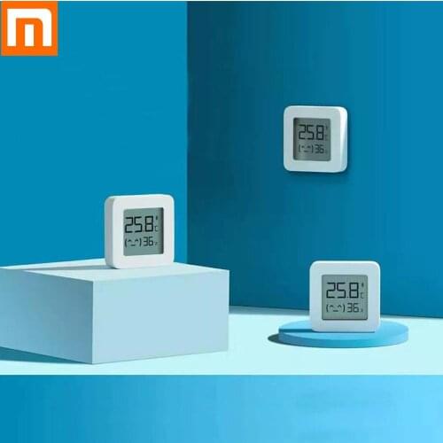 In stock Xiaomi Smart LCD Screen Digital Thermometer 2 Mijia Bluetooth Temperature Humidity Sensor Moisture Meter Mijia App