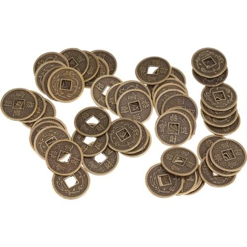 Feng Shui Coins Fortune Coins Home Decoration Protection Oriental Amulet 2cm