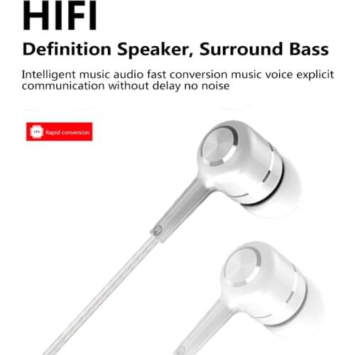 In-ear Mobile Phone Wired Earphones With Built-in Microphone 3.5mm Sport Music Headset For Xiaomi Huawei Drop Shipping