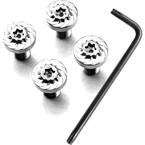 Heavy Duty CNC Stainless Steel T8 Torx Screws Bolts Kit With Wrench Key Tool Replacement For 1911 Grips Model Repair Tool Parts