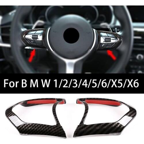 Car Steering Wheel Sticker Auto Decoration Frame Trim for BMW F20 F22 F21 F30 F32 F33 F36 F12 F13 Interior Mouldings