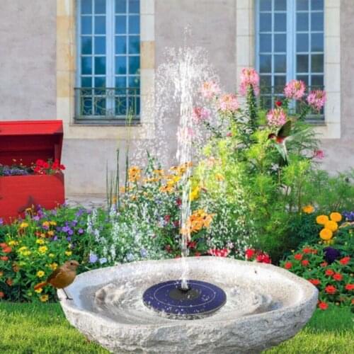 Solar Fountain Pump 3.5W Floating Water Fountain with 6 Nozzle Solar Powered Fountain Pump for Birdbath Pond Pool Garden