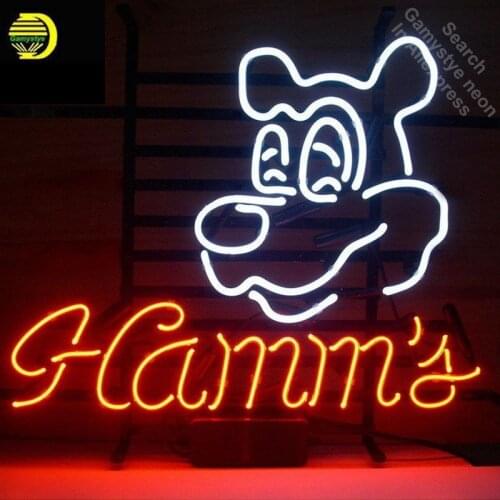 Neon Sign for Ham Restaurant neon bulb Sign neon lights Sign LOGO glass Tube Handcraft Iconic Sign Display illuminated
