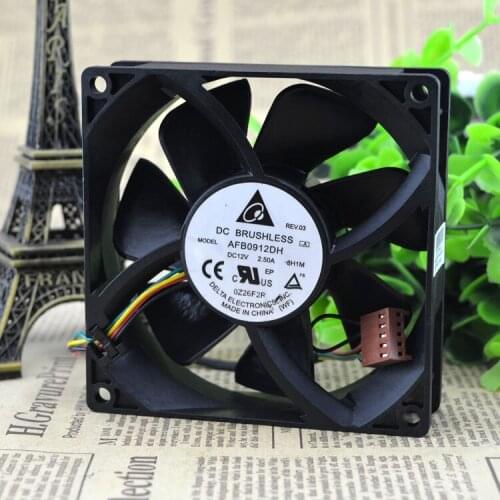 New original AFB0912DH 12V 2.5A 9025 9-Ball Double Ball Quad PWM Violent Fan