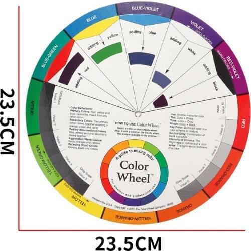 Professional Tattoo Nail Pigments Color Swatches Wheel Permanent Makeup Micro Ink Chart Paper Tattooing Accessories