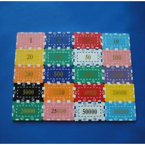 PS rectangular poker chip