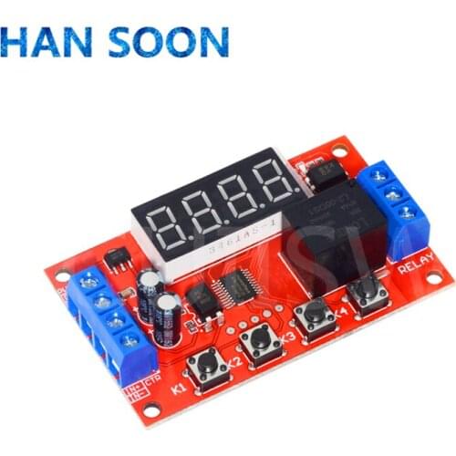 DC 5V 12V 24V 10A Adjustable Time Delay Relay Module 32 Modes LED Digital Timming Trigger Timer Control Switch Pulse Cycle