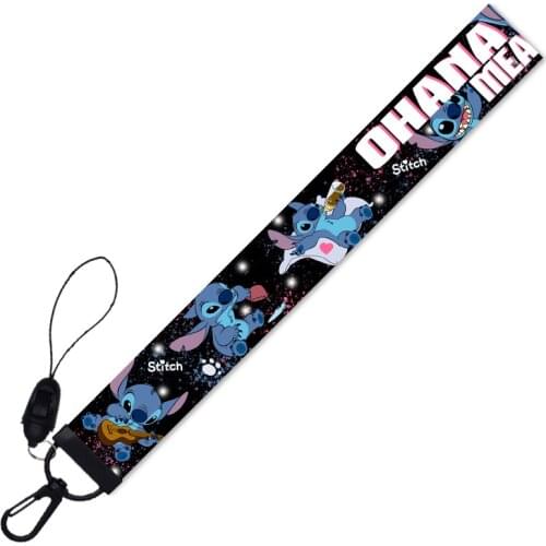 Super Cute Alien Pet Lanyards Keychain Car Key Chain Cartoon Fashion Print Soft Webbing Short Hand Rope Mobile Phone Accessories
