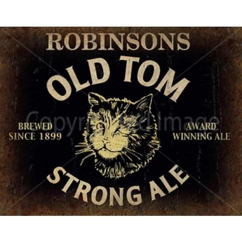 Robinsons Old Tom Ale Beer METAL TIN SIGN POSTER WALL PLAQUE