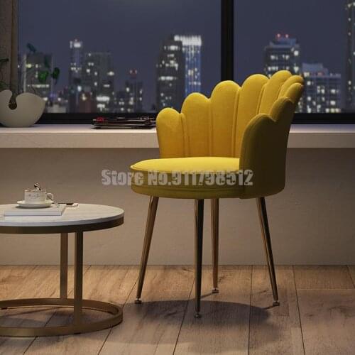 Simple modern dining chair Nordic light luxury back chair single leisure chair net red makeup chair negotiation office chair hom