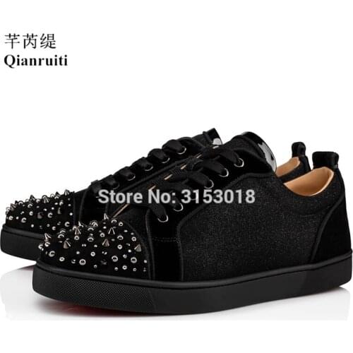Lace-Up Sequined Cloth Men Casual Shoes Qianruiti Comfortable wild youth shoe outdoor footwear black simple design shoes