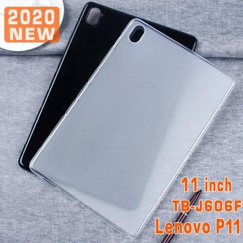 Slim case For 2020 Lenovo Tab P11 TB-J606F TPU Soft back cover For Lenovo P11 J606F J606N J606L 11 inch Tablet case Funda Capa