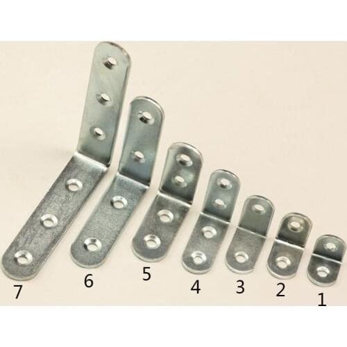 5pcs/set 20x20mm Rack Bracket Angle Bracket Reinforced Right Angle L-Type Corner Code Trumpet Corner Code
