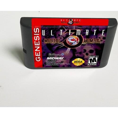 Ultimate Mortal Kombat 3 - 16 Bit MD Game Card for Sega Megadrive Genesis Video Game Console Cartridge