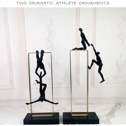 YILUNXI New European-style creative character decoration modern minimalist thinker decorations living room wine cabinet study of