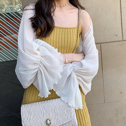 White Beige Lace Women Bolero Long Sleeve Shrugs Cape Wedding Bridal Summer Protection Dress Jacket Elegant Cape Shawl Wraps