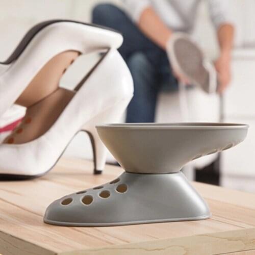 1 Pair Shoe Tree Space Saver Shoes Rack Plastic Wonder Magic Household Organizer Adjustable Shoe Shaper Closet Storage