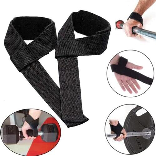 1pair Anti-slip Sport Fitness Wrist Wraps Straps Gym Support Grip Belt Fitness Weightlifting Hand Belt