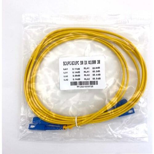 1 PC printer SC/SC fiber cable UPC Simplex 3.0mm PVC Double core Fiber Patch Cable For large format printer