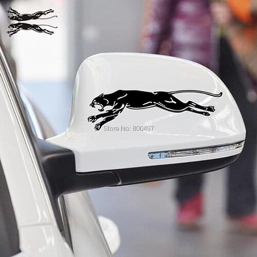 20 x Newest Reflective Leopard Funny Rear View Mirror Stickers Car Whole Body Decal for Toyota Volkswagen Tesla Kia Lada
