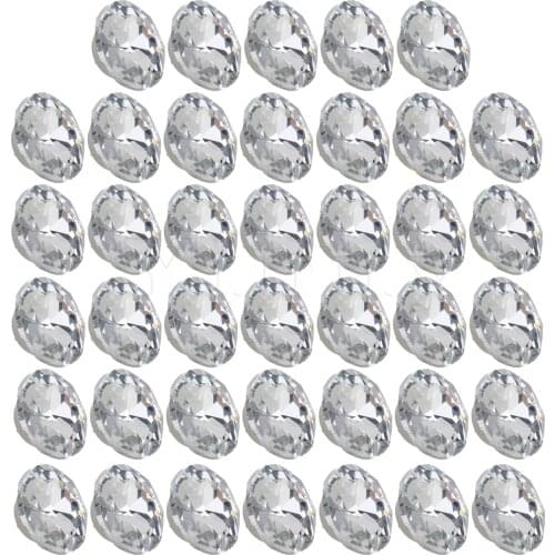 40 x Rhinestone Sew On Upholstery Crystal Sofa Headboard Button 22mm Dia