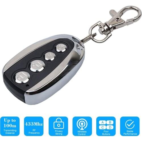 4schannels 433.92mhz RF Remote Control Garage Gate Door Opener Remote Control Duplicator Clone Cloning Code Car Key 433mhz