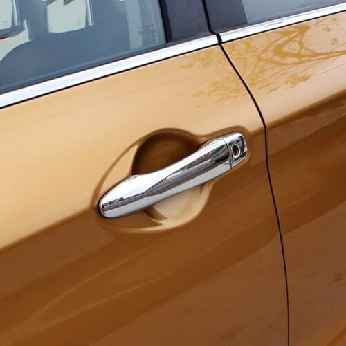 Accessories Fit For Nissan Qashqai J11 2015 2016 2017 2018 Chrome Door Handle Cover With Smart Key Hole Catch Cap Trim Molding