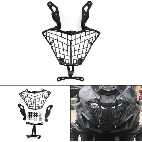 Artudatech Motorcycle Headlight Guard Grill Headlamp Protector Fit for KAWASAKI X300 X 300 2015 2016 2017 Black