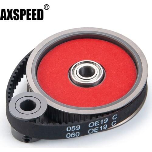 AXSPEED 3.17/5.0 Motor Gear Shaft Conversion to Belt Transmission Kit for Axial SCX10 1/10 RC Crawler Car Truck Replacement Part