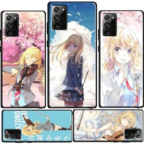 Miyazono Kaori Case For Samsung Galaxy S21 Ultra S20 FE S8 S9 S10 Note 10 Plus Note 20 Ultra Note 9 Cover