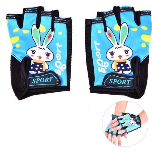 2020 Hot Sale Children Kids Bike Gloves Half Finger Breathable Anti-slip For Sports Riding Cycling Sporting Gloves