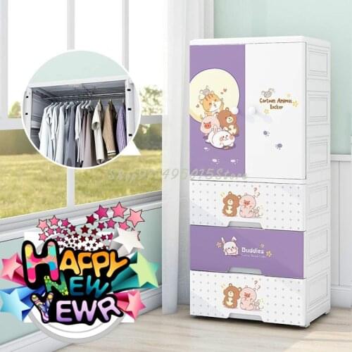 Childrens Wardrobe Modern Minimalist Home Bedroom Storage Cabinet Baby Baby Simple Hanging Clothes Storage Cabinet