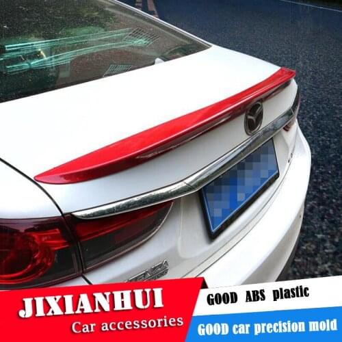 For Mazda 6 atenza Spoiler 2014-2017 Mazda 6 atenza Spoiler TF ABS Material Car Rear Wing Primer Color Rear Spoiler