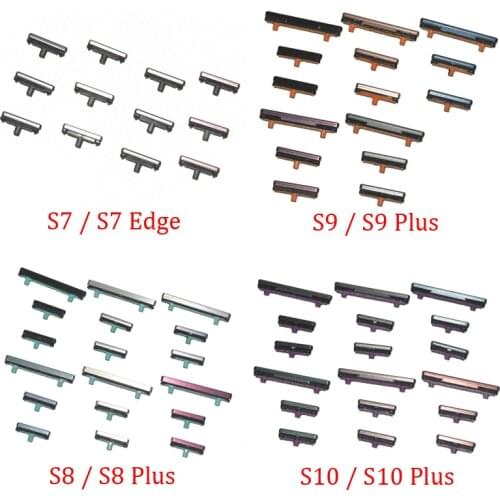 For Samsung S7 Edge S8 S9 S10 Plus S10E S20 Ultra S20+ Original Phone Power On Off Volume Side Key Lock Button Replacement Parts