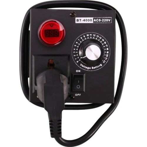 Ac220V 4000W Scr Electronic Voltage Regulator Temperature Motor Fan Speed Controller Dimmer Electric Tool Adjustable,Eu Plug