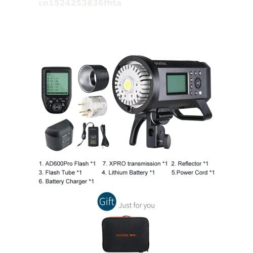 Godox AD600 Pro WITSTRO All-in-One Outdoor Flash AD600Pro Li-on Battery TTL HSS with Built-in 2.4G Wireless X System