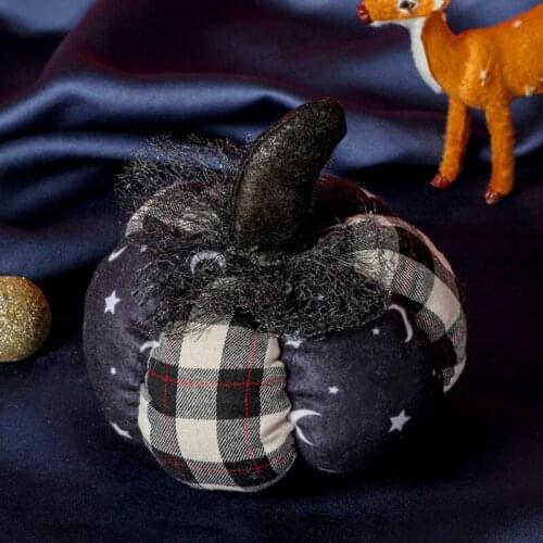 Simulation Halloween Pumpkin Striped Plaid Pumpkin Fake Vegetable Fruit Christmas Halloween Gift Decoration